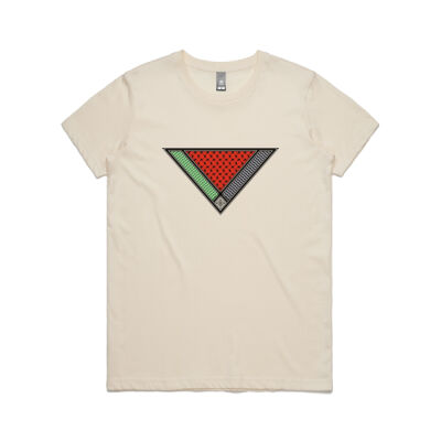 Watermelon Kufiya - Deluxe Double-sided Fem Fit Tee Thumbnail