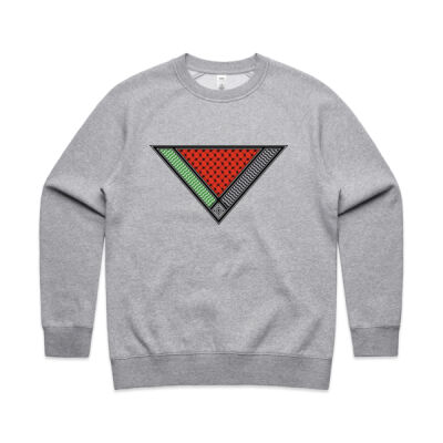 Watermelon Kufiya - Deluxe Double-sided Fem Fit Sweater Thumbnail